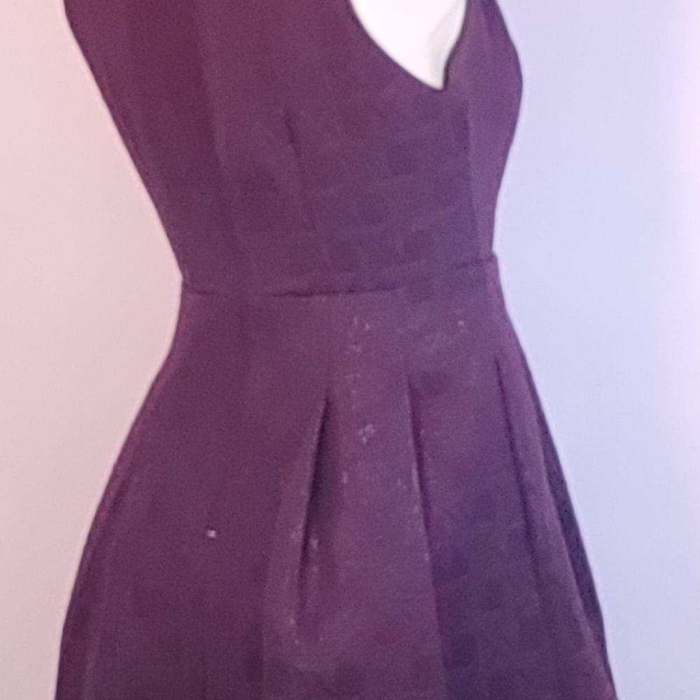 Kirna Zabete MiniDress VNeckTaperedMid Maroon SZ 6 - Picture 6 of 13